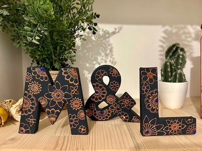 Lettre décorative personnalisée