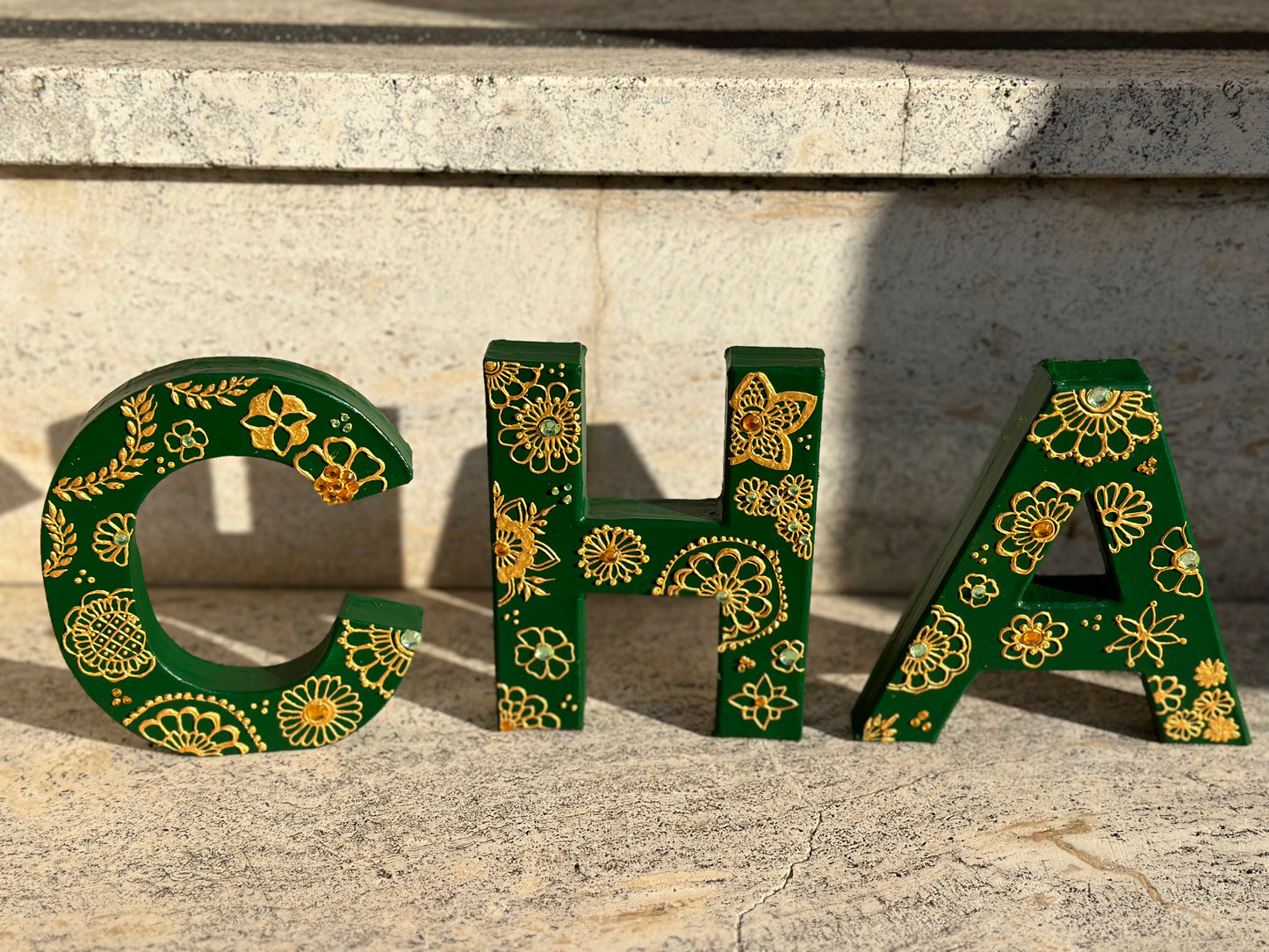 Lettre décorative personnalisée